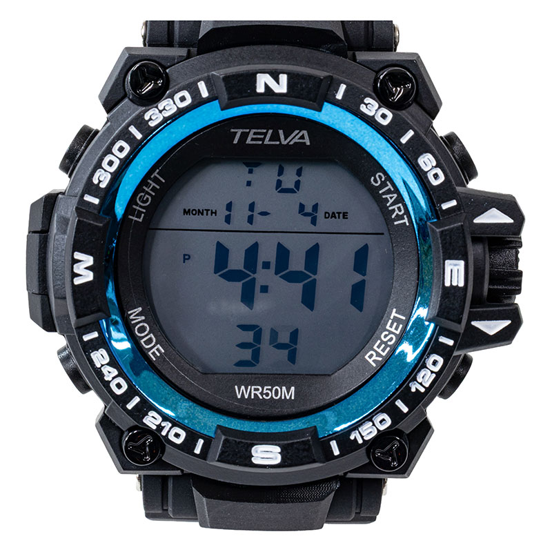 テルバ デジタルウォッチ TE-D375-BL