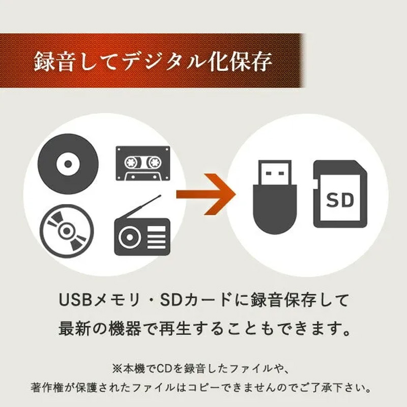 マルチレコードプレーヤー MRP-M100CRDB