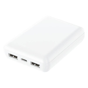 【お取り寄せ商品】ハイディスク 準個体 リチウムイオン モバイルバッテリー 10000ｍAh HD4-SSMBTC10WH ホワイト