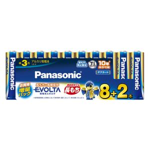 単3形乾電池エボルタ 8+2本 LR6EJSP｜10S Panasonic パナソニック