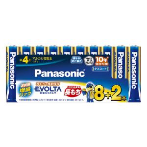 単4形乾電池エボルタ 8+2本 LR03EJSP｜10S Panasonic パナソニック