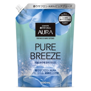 香りサフロンAURA パフューム柔軟剤 ピュアブリーズの香り 詰替用 1000ml