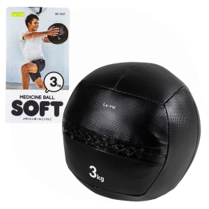 La-VIE(ラ・ヴィ) メディシンボール ソフト 3kg ブラック