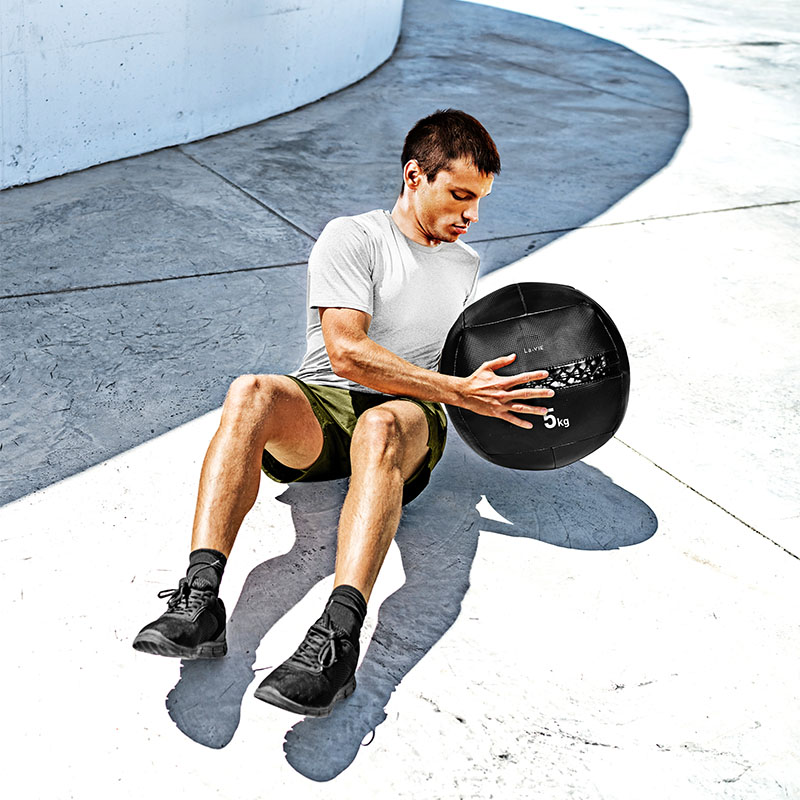 La-VIE(ラ・ヴィ) メディシンボール ソフト 5kg ブラック