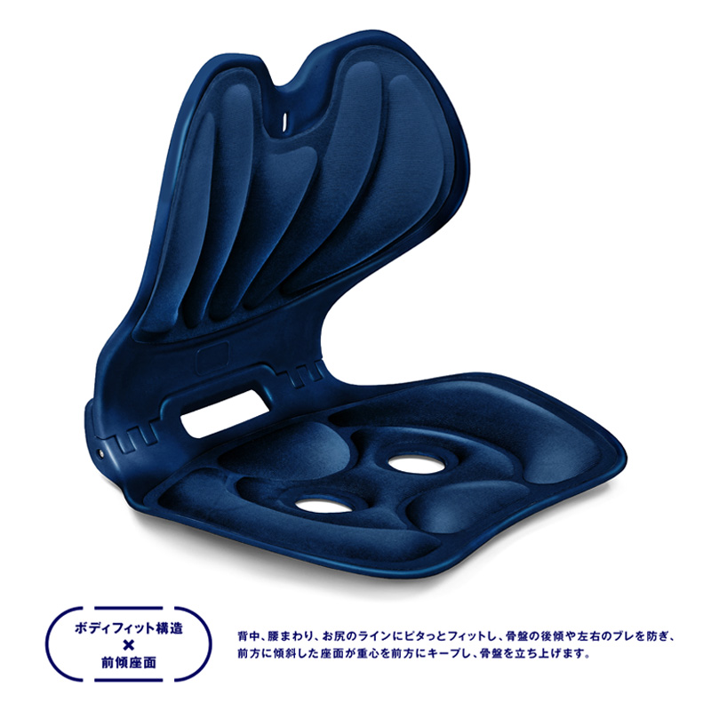 美姿勢S字シート ネイビー 3B-4831