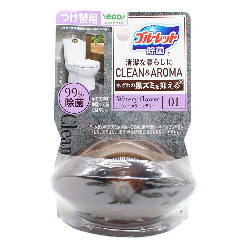 液体ブルーレットおくだけ除菌 CLEAN&AROMA つけ替用 ウォータリーフラワー 67ml