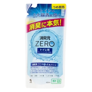 消臭元ZERO トイレ用 フレッシュシャボン 詰替用 400ml