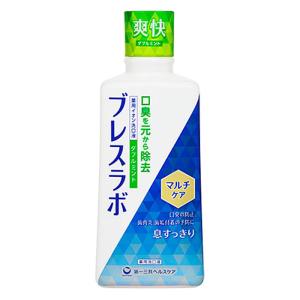 口腔ケア ブレスラボ マウスウォッシュ マルチケアダブルミント 450ml