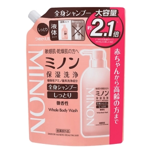 ミノン全身シャンプーしっとタイプ 詰替 大容量 800ml【医薬部外品】