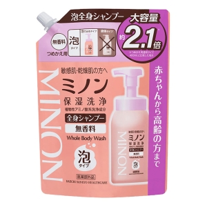 ミノン全身シャンプー泡 詰替 大容量 840ml【医薬部外品】