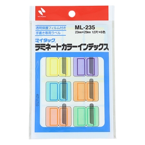 マイタック ラミネートカラーインデックス 12片×6色