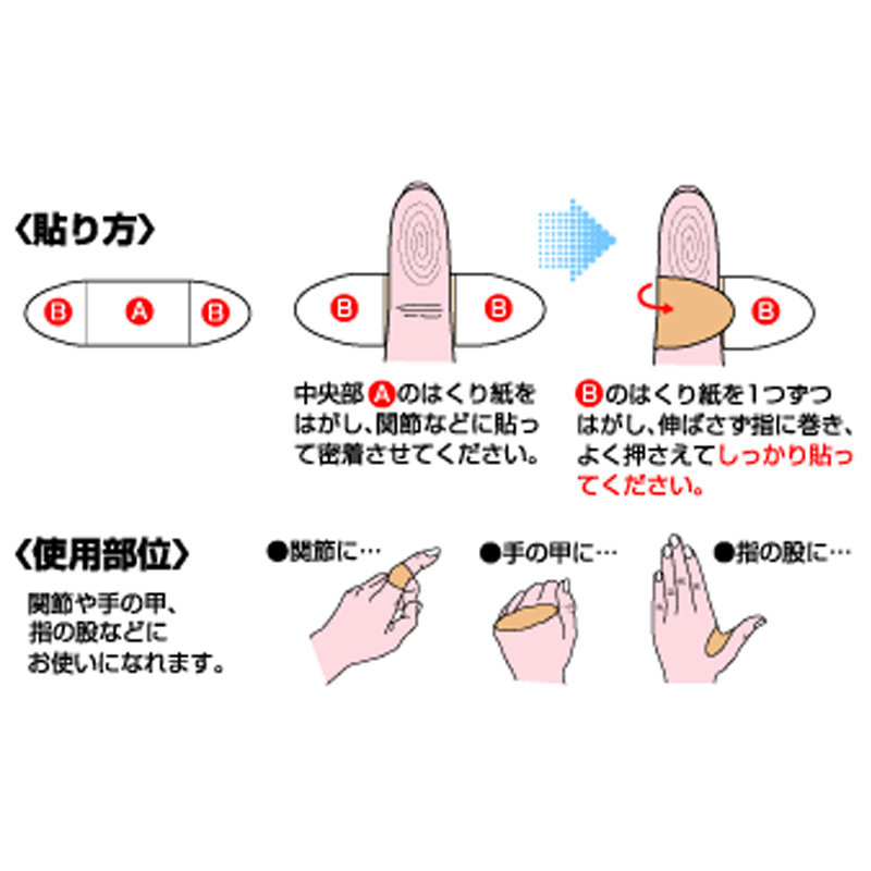 あかぎれ保護バン 関節用 50枚