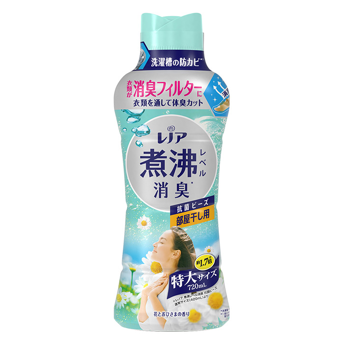 レノア 超消臭抗菌ビーズ 部屋干し 花とおひさまの香り 本体 720ml