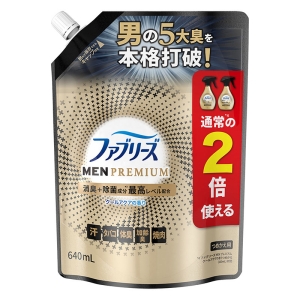 ファブリーズ 消臭スプレー 布用 MEN PREMIUM クールアクア 詰替 特大 640ml