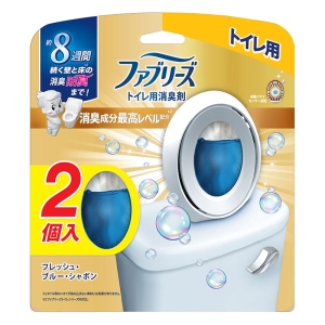 ファブリーズ 消臭芳香剤 トイレ用 消臭成分最高レベル フレッシュ・ブルー・シャボン 6.3ml×2個