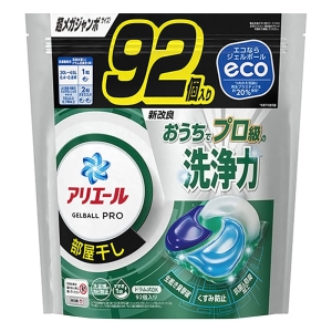 アリエール ジェルボールプロ 部屋干し 詰替 超メガジャンボ 92個入