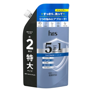 h&s 5in1 クールクレンズ シャンプー 詰替 特大 560g【医薬部外品】