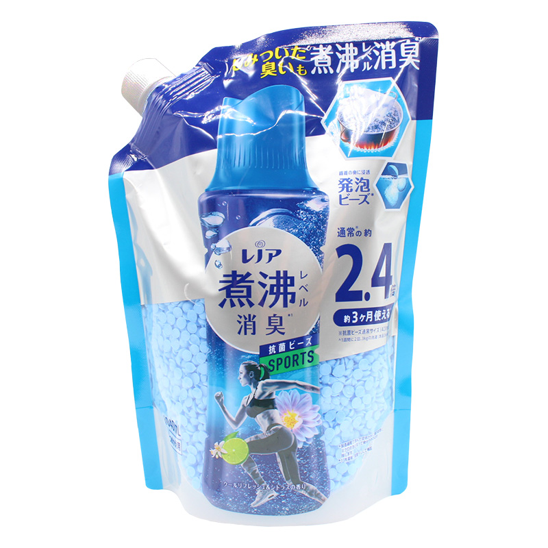 レノア 超消臭 煮沸レベル消臭 抗菌ビーズ SPORTS クールリフレッシュ&シトラス 詰替 1040ml