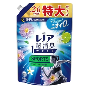 レノア 超消臭1WEEK 柔軟剤 SPORTS フレッシュシトラス 詰め替え 特大 840mL