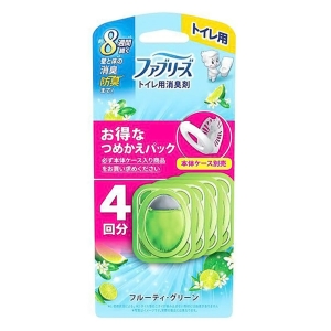 ファブリーズ 消臭剤 トイレ用 フルーティ・グリーン 詰替 4個パック