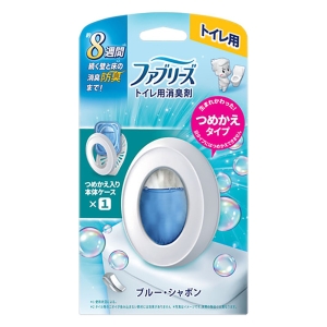 ファブリーズ 消臭芳香剤 トイレ用 ブルー・シャボン 詰め替え入り本体ケース 6.3mL