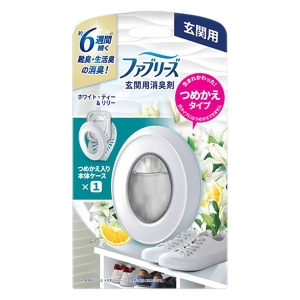 ファブリーズ 消臭芳香剤 玄関用 ホワイト・ティー&リリー 詰め替え入り本体ケース 7mL