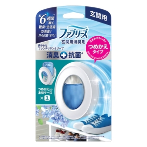 ファブリーズ 消臭芳香剤 玄関用 消臭+抗菌 フレンチリネン&ソープ 詰め替え入り本体ケース 7mL