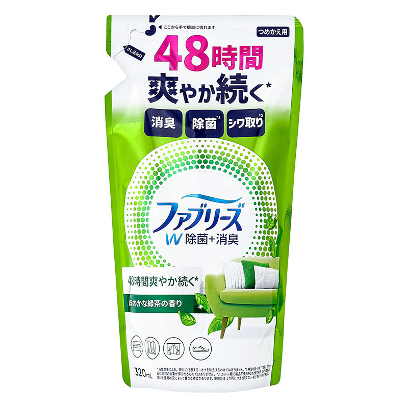 ファブリーズ W除菌+消臭 布用 ほのかな緑茶の香り 詰替 320ml