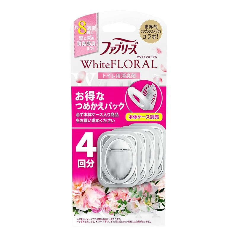 ファブリーズ W消臭 トイレ用消臭剤 詰替 ホワイトフローラル 4回分
