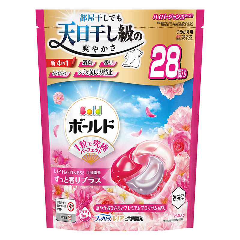 ジェルボール4D 華やかプレミアムブロッサムの香り 詰替 ハイパージャンボサイズ 28個