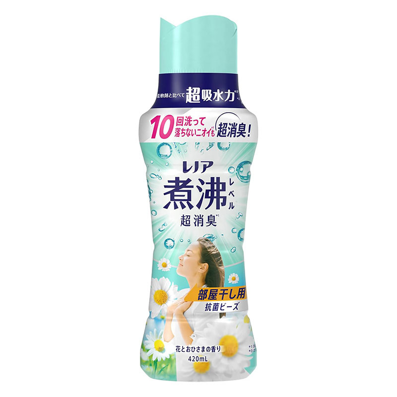レノア 煮沸レベル消臭 抗菌ビーズ 部屋干し 花とおひさまの香り 本体 420ml