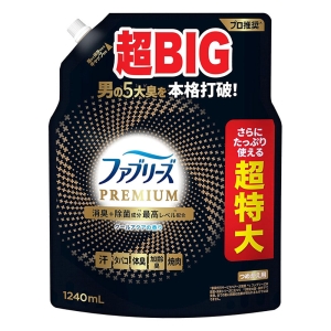 ファブリーズ 消臭スプレー 布用 PREMIUM 消臭+除菌 クールアクア 詰替 超BIG 1240ml