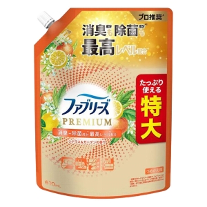 ファブリーズ 布用 W除菌+消臭 プレミアム シトラス&ガーデン 詰替 特大 610ml