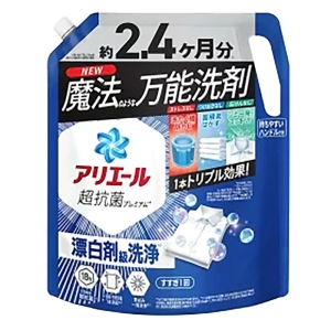 アリエールジェル 超抗菌プレミアム 漂白剤級洗浄 詰替 超ウルトラジャンボ 1720g