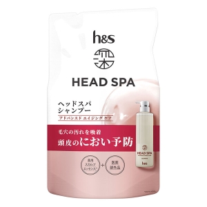 深ヘッドスパ by h&s アドバンスドエイジングケア シャンプー 詰替 350g【医薬部外品】 ホワイトティー＆ゼラニウム