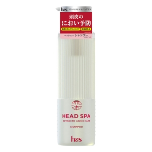 深ヘッドスパbyh&s アドバンスドエイジングケア シャンプー ポンプ 435g【医薬部外品】 ホワイトティー＆ゼラニウム