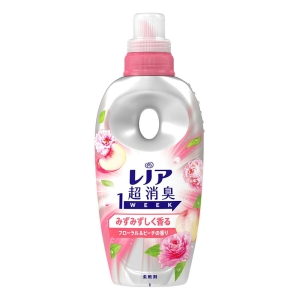 レノア超消臭 1WEEK 柔軟剤 フローラル&ピーチ 本体 490ml