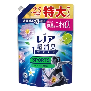 レノア超消臭 1WEEK SPORTS 柔軟剤 フレッシュシトラスの香り 詰替 特大 770ml