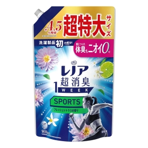 レノア超消臭 1WEEK SPORTS 柔軟剤 フレッシュシトラスの香り 詰替 超特大 1380ml