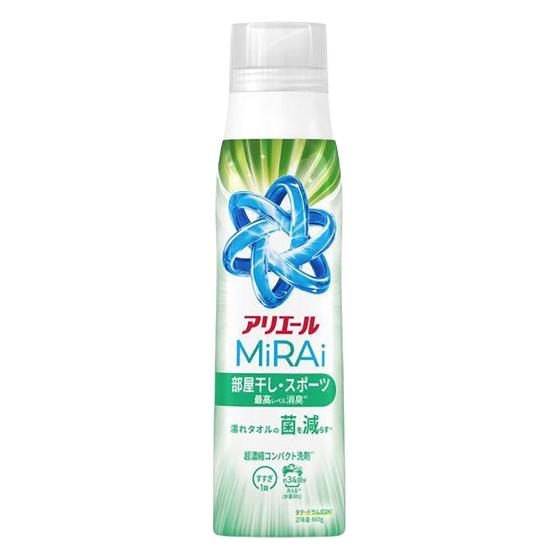 アリエール MiRAi 超濃縮 部屋干し&スポーツ 本体大 460g
