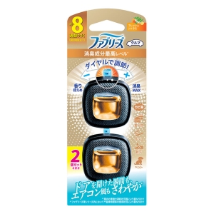消臭芳香剤 車用 イージークリップ 消臭成分最高レベル フレッシュシトラス 2.5ml×2
