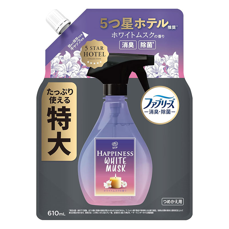レノアハピネスミスト ホワイトムスクの香り 特大詰替 610ml