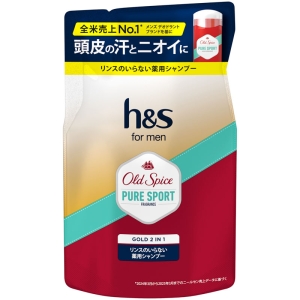 【お取り寄せ商品】h&s for menゴールド 2in1 シャンプー スポーツ 詰替 300g