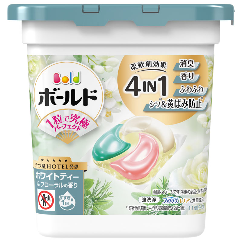 ボールドジェルボール4Ｄ ホワイトティー 本体 11個