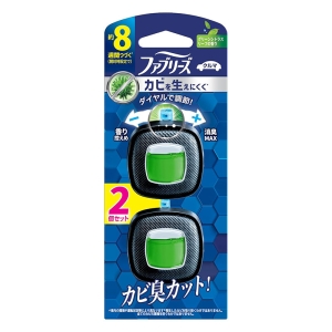 ファブリーズ クルマ イージークリップ 防カビエキスパート グリーンシトラスリーフ 2.5mL×2個