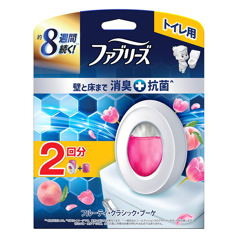 ファブリーズ トイレ用 消臭＋抗菌 フルーティ・クラシック・ブーケ 2回分(本体+詰替)