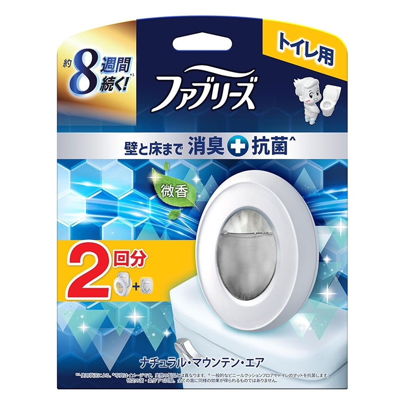 ファブリーズ トイレ用 消臭＋抗菌 ナチュラル・マウンテン・エア 2回分(本体+詰替)