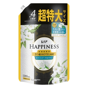 レノア ハピネス 夢ふわタッチ 柔軟剤 ホワイトブーケ&リネンの香り 詰替 超特大 1285ｍL