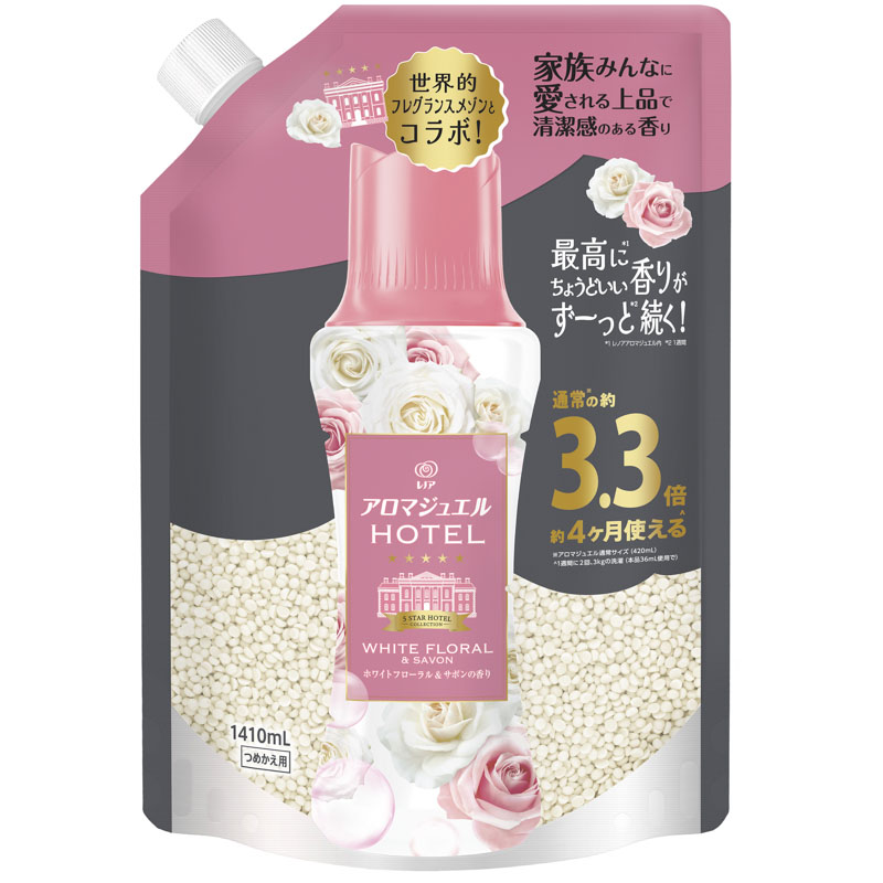【お取り寄せ商品】レノア アロマジュエル ホワイトフローラル＆サボンの香り 詰替超特大 1410ml
