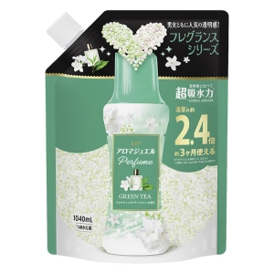 レノア アロマジュエル Perfume お洗濯の香り付けビーズ アロマティックグリーンティーの香り 詰替 特大 1040ｍL